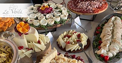 Catering per eventi buffet o servizio al tavolo
