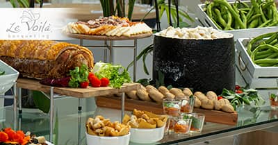Le Voilà Banqueting catering con prodotti a Km0