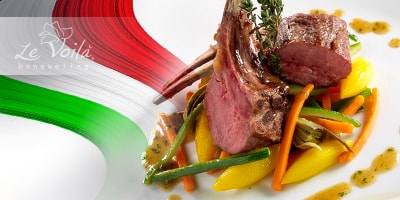 Servizio catering gourmet con prodotti italiani