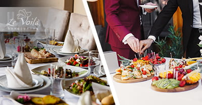 La differenza tra un buffet e un banchetto con Le Voilà.